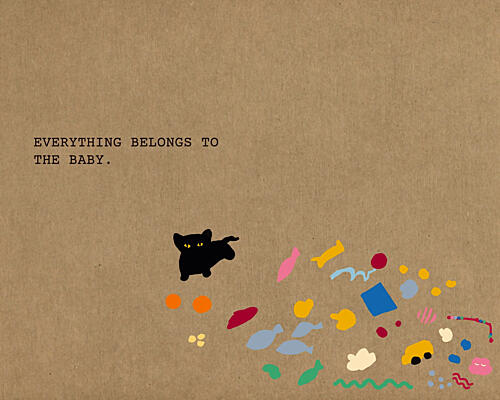 Everything Belongs to Baby Art Print by Josie George