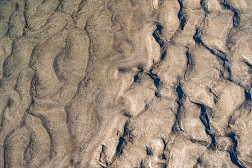 Textured Beach Sand Art Print by Photolovers