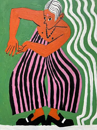 Dancing in Striped Pants Danse reproduction