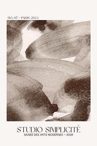 Muted Organic Forms Art Print