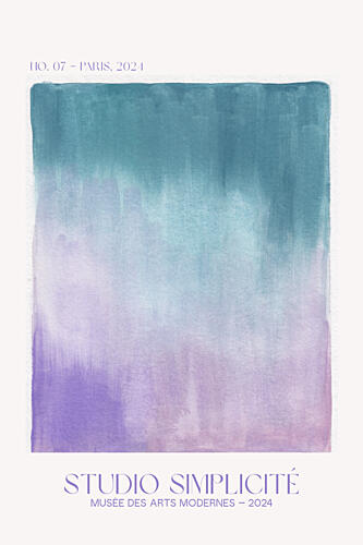 Abstract Color Gradient Art Print