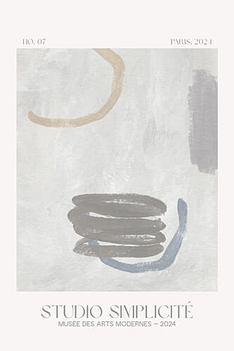 Muted Organic Abstract Art Print