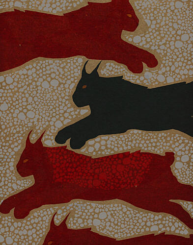 Dynamic Lynx Pattern Art Print by Josie George