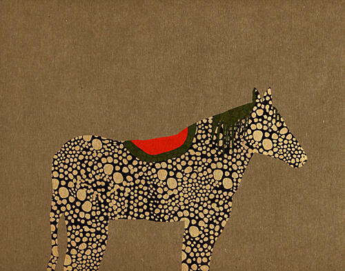 Whimsical Spotted Horse Animaux reproduction