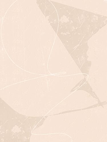 Minimalist Beige Abstract Art Print by Yuli Saputra
