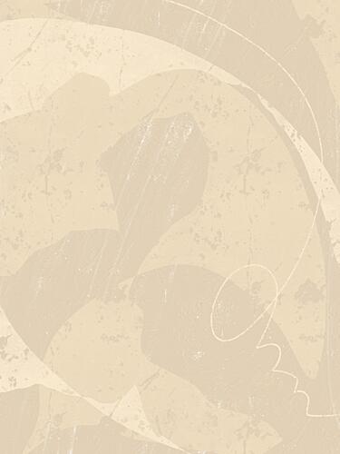 Soft Beige Abstract Art Print by Yuli Saputra