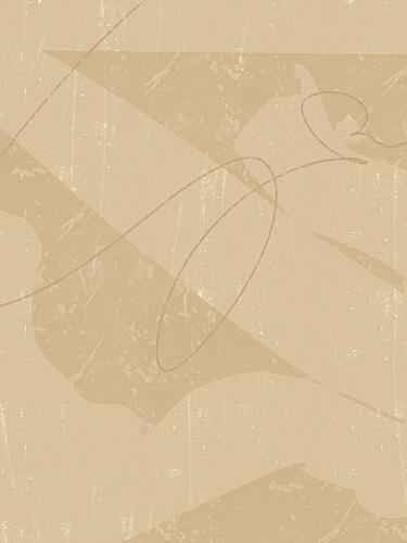 Subtle Beige Abstract Lines Art Print by Yuli Saputra