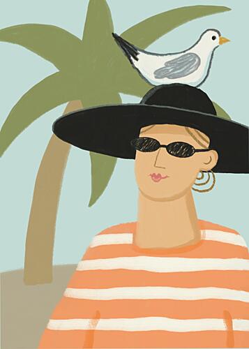 Summer Hat Companion Plage reproduction
