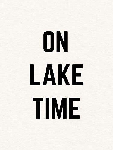 On Lake Time Art Print