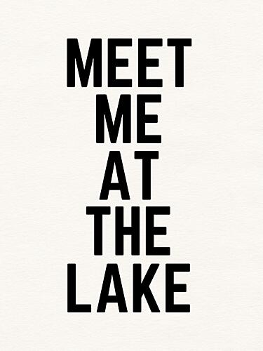 Meet Me at the Lake Inspirant reproduction