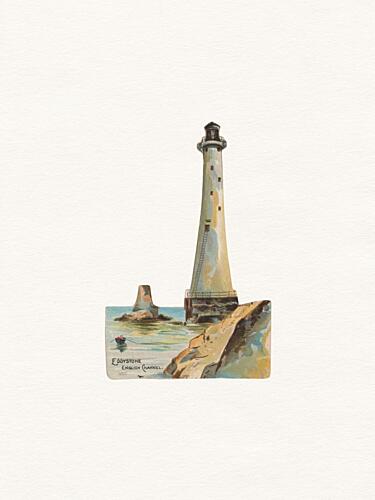 Coastal Lighthouse View Art Print by Wild Violets