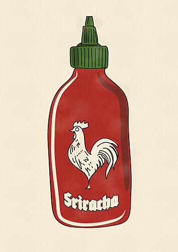 Rooster Hot Sauce Alimentation reproduction