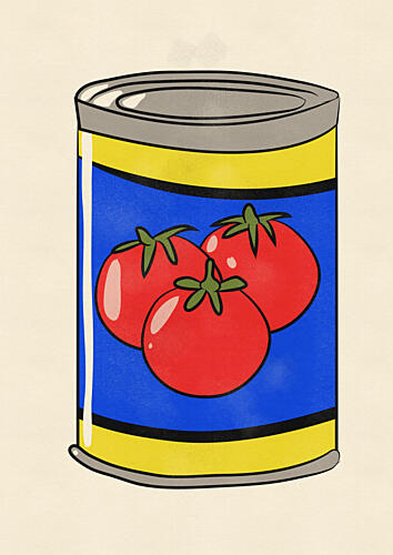 Classic Tomato Can Art Print by Nicholas