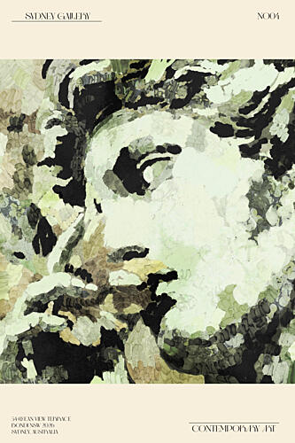 Green Classical Portrait Classique reproduction