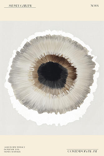 Abstract Radial Eye Art Print