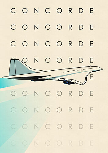 Supersonic Concorde Flight Voyage reproduction
