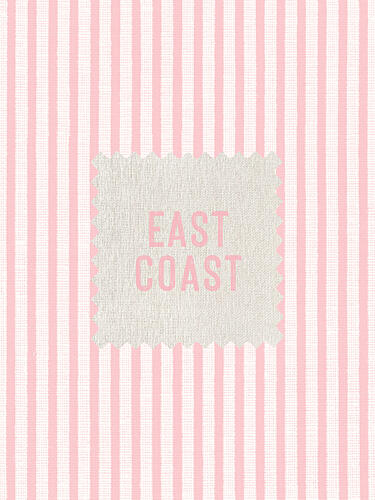 East Coast Pink Stripes Art Print by Jolly and Dash