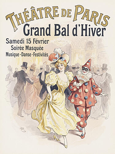 Belle Epoque Masked Ball Art Print
