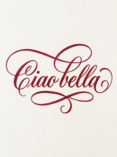 Elegant Ciao Bella Script Art Print