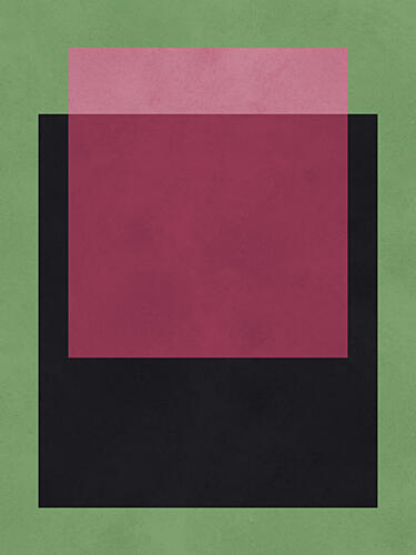 Stacked Color Blocks Geometric Print