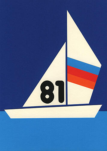 Blue Water Sailing 81 Art Print by Rosi Feist