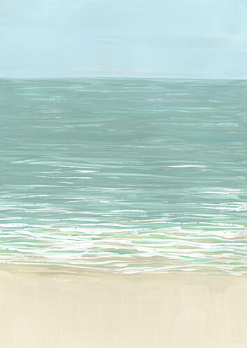 Gentle Beach Waves Océan reproduction