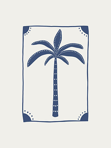 Bohemian Palm Tree Art Print
