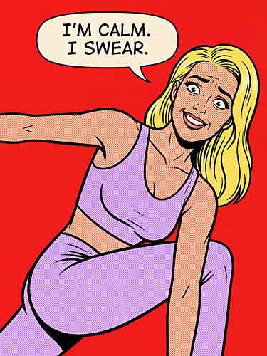 Calm Workout Pop Art Mode reproduction