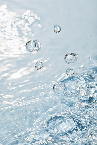 Sparkling Water Bubbles Art Print