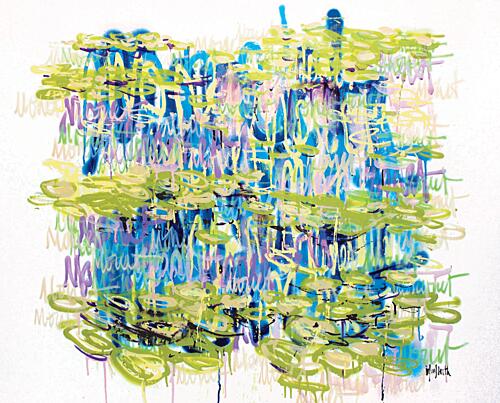 Vibrant Water Lilies Art Print by Wayne Sleeth