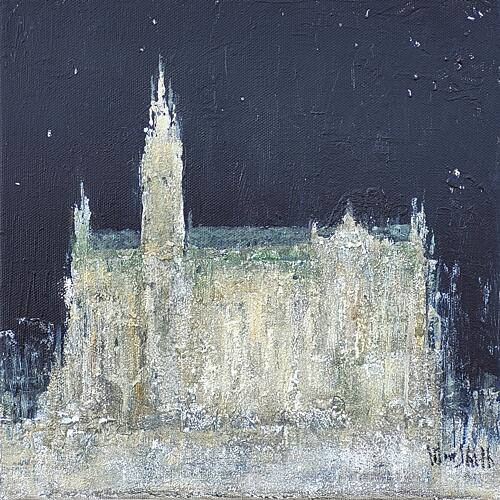 Westminster Night Glow Impressionniste reproduction