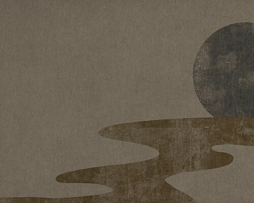 Abstract Moon River Art Print by David George
