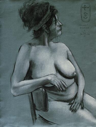 Model Session - 2026-06-20-1 Henriette in Profile Figuratif reproduction