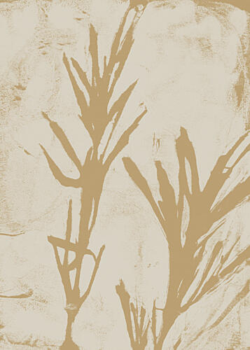 Earthy Botanical Silhouettes Doré reproduction