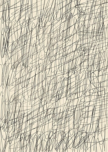 Dynamic Scribbled Pattern Art Print by Nicholas