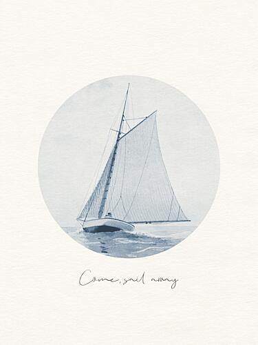 Come Sail Away Art Print by Wild Violets
