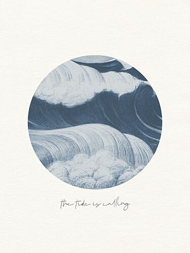 Deep Blue Waves Art Print by Wild Violets