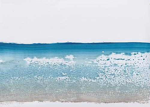 Abstract Ocean Horizon Océan reproduction