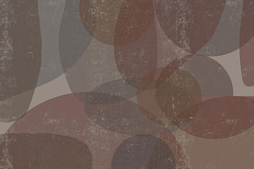 Earthy Overlapping Shapes Art Print by Josie George