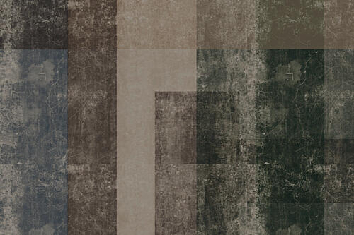Distressed Color Blocks Art Print by Josie George