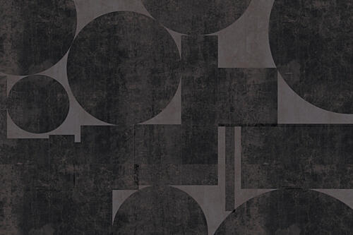 Dark Geometric Abstract Art Print by Josie George