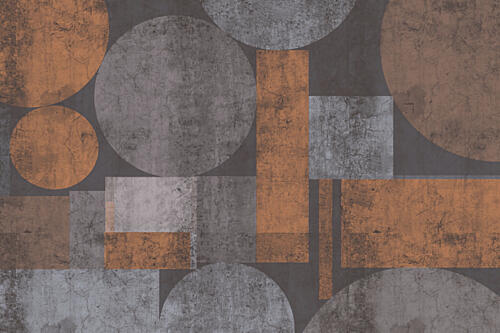 Textured Geometric Shapes Geometric Print