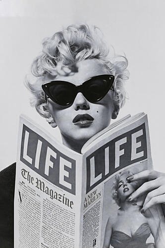 Chic Blonde Magazine Moment Art Print