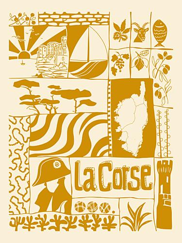 Corsica Island Story Art Print by Annick
