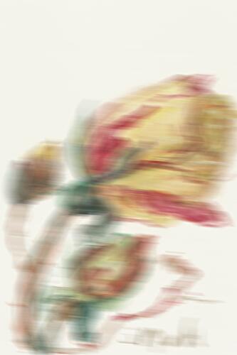 Abstract Floral Motion Impressionniste reproduction