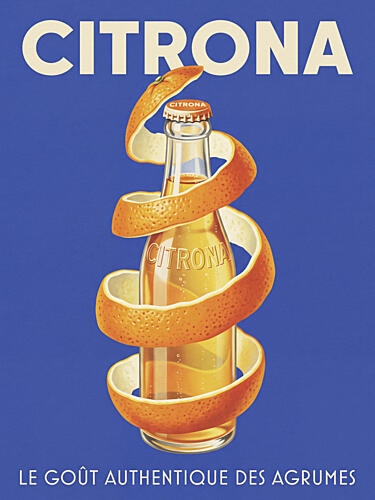 Retro Orange Soda Européen reproduction