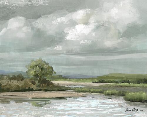 Serene Marsh Landscape Impressionniste reproduction