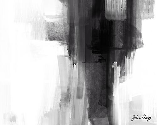 Modern Abstract Contrast Art Print by Julia Cheney