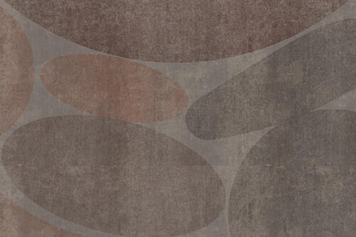Earthy Abstract Ovals Art Print by Josie George