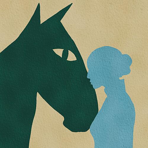 Quiet Horse Connection Art Print